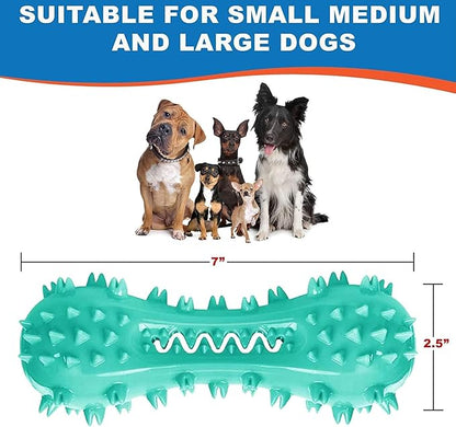 Toothbrush Dog Chew Toy, Stick Bone for Dog Teeth Cleaning, Tooth Brushing, Teething Chew Toys, Dental Oral Care for Small, Medium and Large Dogs(Blue)