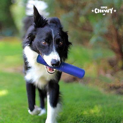 SuperChewy Tough Chew Stick Fetch Toy | Lifetime Replacement | Strong Natural Rubber | Smear Treats Inside To Excite Dogs | Ultra Durable Chewing Toy for Aggressive Chewers | For All Breeds