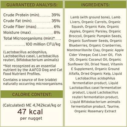 Primal Freeze Dried Raw Dog Food Nuggets, Lamb, Complete & Balanced Meal, Also Use as Topper or Treat, Premium, Healthy, Grain Free, High Protein Raw Dog Food, 14 oz (Pack of 2)