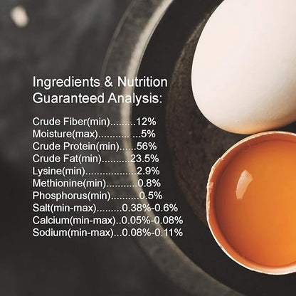 Amzey Appetizing Mealworms 22lbs-100% Non-GMO Dried Mealworms - High-Protein Meal Worm Treats -Perfect for Your Chickens,Ducks,Wild Birds,Turtles,Hamsters,Fish