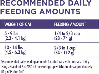 Purina ONE Natural Cat Food for Hairball Control, +PLUS Hairball Formula - 3.5 lb. Bag