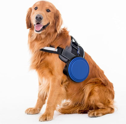 3 Pack Collapsible Dog Bowl Travel Portable Pet Bowls [34oz,1000ml],Expandable Foldable Food Water Feeding Dishes for Traveling Hiking Walking,with Carabiners [Black,Blue,Green]