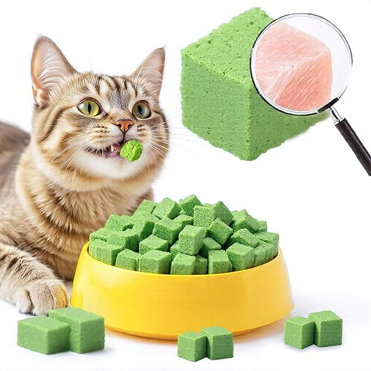 60g/2.12oz Cats Grass Treats Cat Toy for Teeth Cleaning Lickable Catnip Chew Snack for Indoor Fish Oil Flavored Kitty Freeze Dried Food Kitten Grass Teething Stick Hairball Removal Dog Treat