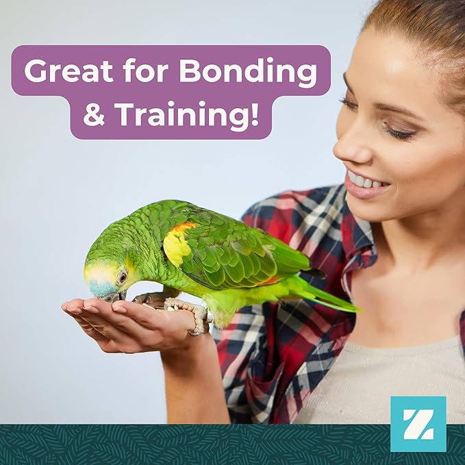 ZuPreem Pure Fun Bird Food, Parrot, Conure, Caique, African Grey, Eclectus, Small Cockatoo, Seed and Pellet Blend for Medium Large Birds, Bird Food Mixer Topper, Enriching Variety (ML, 2 lbs)