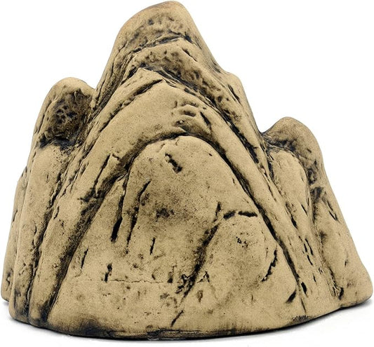 ALEGI Aquarium Ceramic Decoration Mountain, Cave Rock for Cichlids, Betta Fish Tank (Mountain)