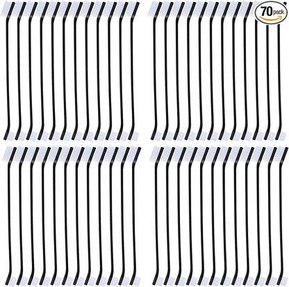 Honeydak Dog Toothbrush Bulk Dual Headed Dental Brushes Dogs Tooth Brushing Kit Long Handle Pet Tooth Brush for Puppy Large Small Cats and Most Pets Teeth Cleaning Dental Supplies(70 Pcs,Black)