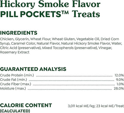 Greenies Pill Pockets for Dogs Large Size, Soft Dog Treats, Hickory Smoke Flavor, 15.8 oz. Pouch (60 Treats)