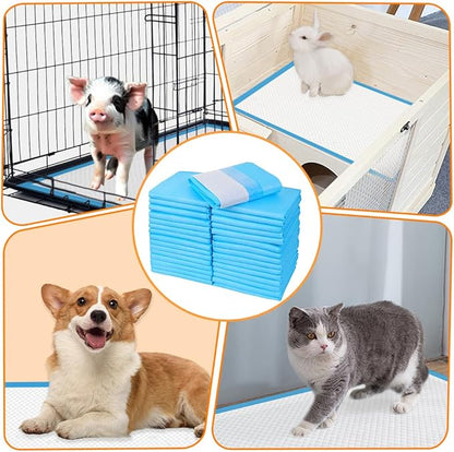 23"x36" 28 Count Pee Pads for Dogs, 6-Layer Super Absorbent, Leak-Proof Quick Dry with Gift Bag, Training Pads for Cats, Rabbits