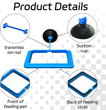 4 Pcs Fish Feeding Ring for,Prevent Water Turbulence from Washing Food Into Filter,Betta Feeding Ring,Feeding Ring for Fish Tank,Aquarium Feeding Ring Betta Guppy Goldfish and Other Small Fishes