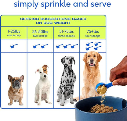 Native Pet Dog Vitamins & Supplements - 11-in-1 Multivitamin Powder for Dogs Food Topper - Collagen, Glucosamine, Probiotics, Omega & More- Supports Healthy Gut, Mobility & Overall Health -90 Scoops