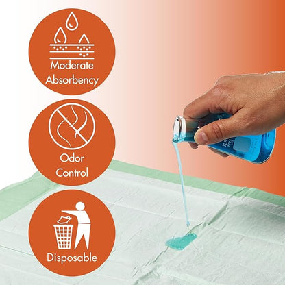 Caring Disposable Underpads, Pet Pee Pads for Potty Training, Moderate Absorbency, 30 x 36 in, 30-Pack