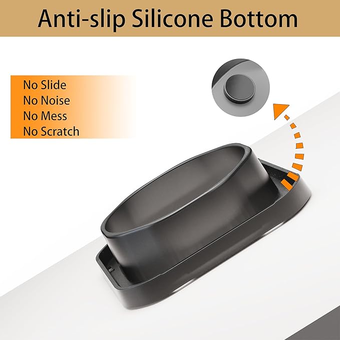 Stainless Steel Dog Bowls, Spill Proof Basic Dogs Bowls for Small Dogs Cats, 2 Cup Dog Food and Water Bowl, Non-Slip Puppy Feeder, Cat Bowl for Feeding Water - Starry Gray