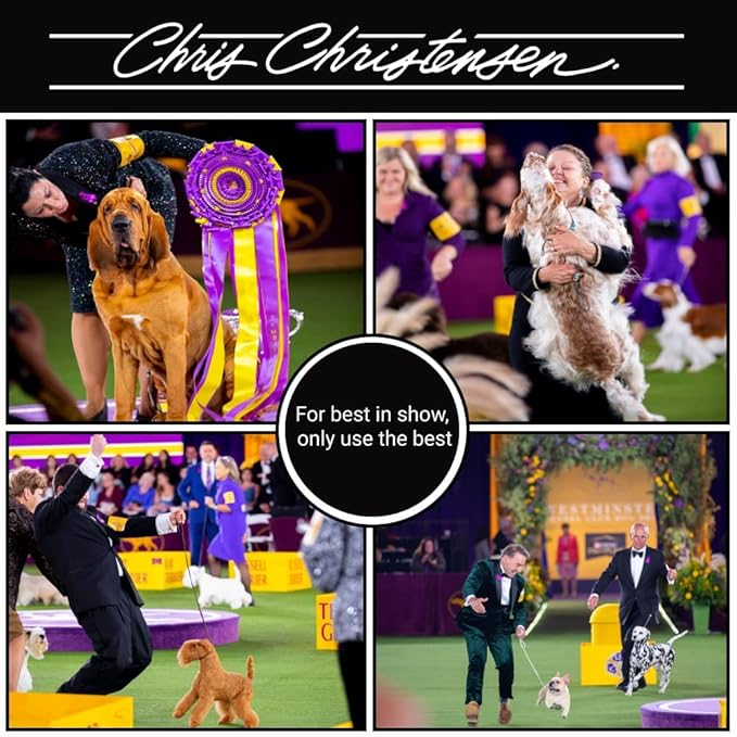 Chris Christensen Pet Shampoo, 16 oz Black on Black Color Revitalizing Shampoo, Groom Like a Professional, Restores Black Coats, Not a Dye, Lasts up to 4 Weeks, Made in The USA