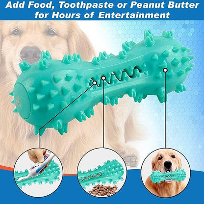 Toothbrush Dog Chew Toy, Stick Bone for Dog Teeth Cleaning, Tooth Brushing, Teething Chew Toys, Dental Oral Care for Small, Medium and Large Dogs(Blue)
