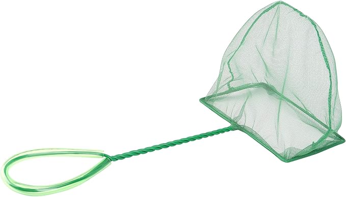 2 Pcs Aquarium Fish Net, 6 inches Fine Mesh Quick Catch Fish Net for Fish Tank Betta Fishing Net