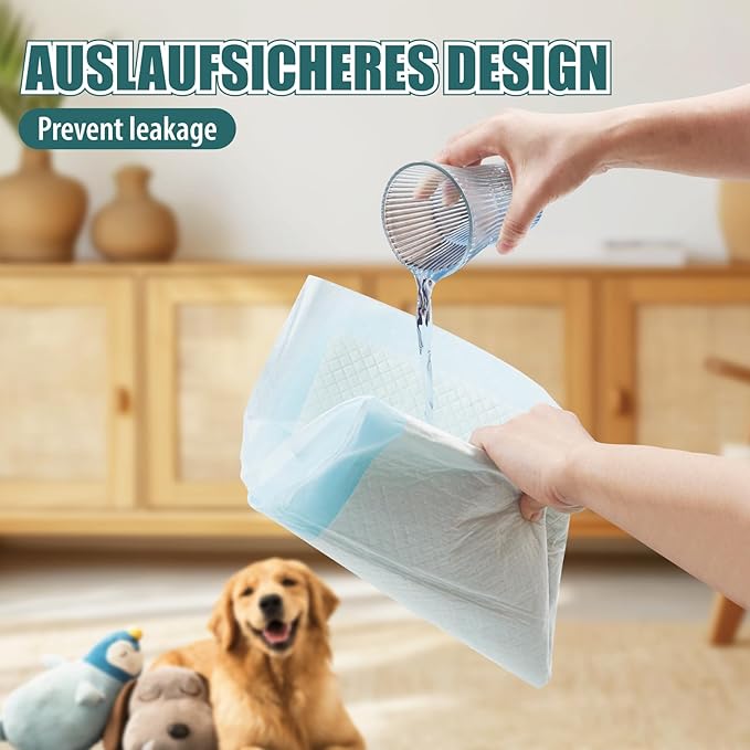 GWT Puppy Pads Extra Large 28x34 Inch - 40 Count Dog Pee Pads, Ultra Absorbent 5-Layer Leak-Proof Potty Training Pads for Dogs, Puppies, Cats & All Pets | XL Disposable Pee Pad Indoor Outdoor Use