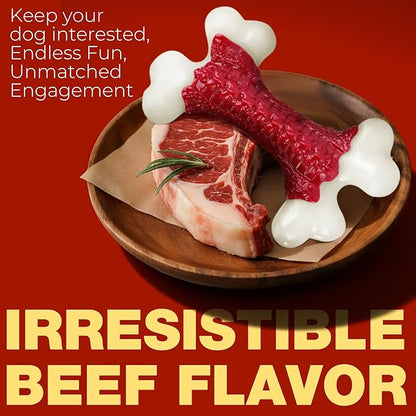 Tough Dog Toys, Toys for Aggressive Chewers Large Breed, Chew Dogs, Bone Toy Nylon Dogs Almost Indestructible