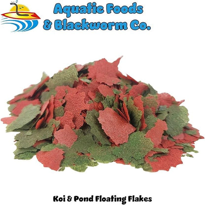 Aquatic Foods Inc. Koi & Pond Fish Krill Flakes. Arctic Krill Flakes which Contain Natural Carotenoids & Astaxanthin That Will Enhance The Vibrant Colors of Fish...WL…5-lbs Poly Bag