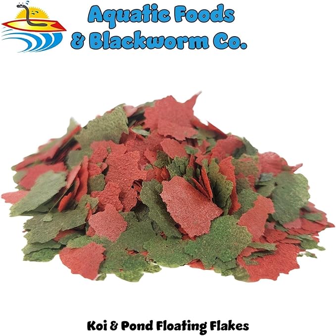 Aquatic Foods Inc. Koi & Pond Fish Krill Flakes. Arctic Krill Flakes which Contain Natural Carotenoids & Astaxanthin That Will Enhance The Vibrant Colors of Fish...WL…1-lb Poly Bag