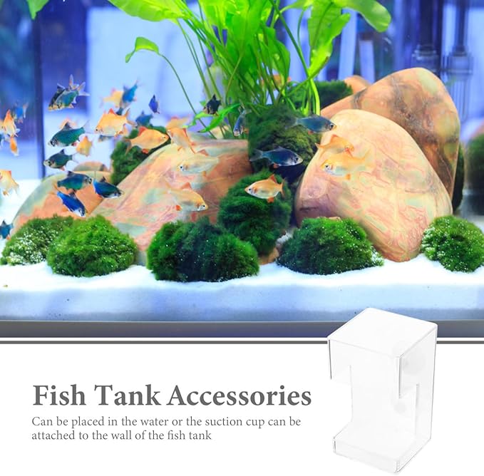 VANZACK Feeding Ring – Floating Fish Feeder Tool, Fish Feeders Reduced Clogging Tank Suitable for All Kinds of Food Tank Accessories