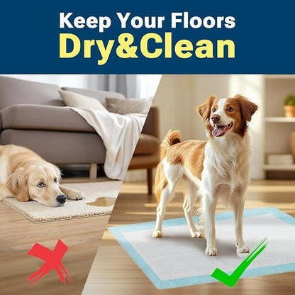 Extra Large Puppy Pads 28"x34",Super Absorbent Disposable Pee Pads for Dogs / Wee Wee Pads / Potty Training Pads, Incontinence Bed Underpads for Adults, 100 Count