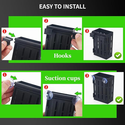 2 PCS Aquarium Plant Holder Top Hanging Fish Tank Plant Pot Aquarium Planter Cups for Water Feature Decoration