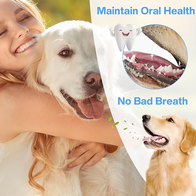 7 Pack Dog Toothbrush Kit,360º Pet Toothbrush Soft Nano Bristles Tooth Brush for Cat Dog Puppy Kitten Dental Care, Oral Hygiene