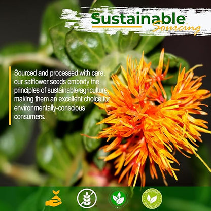 Wildlife Safflower Seed for Wildlife Bird Feeding, Non-GMO and USA Small Farm Grown, 12 lbs