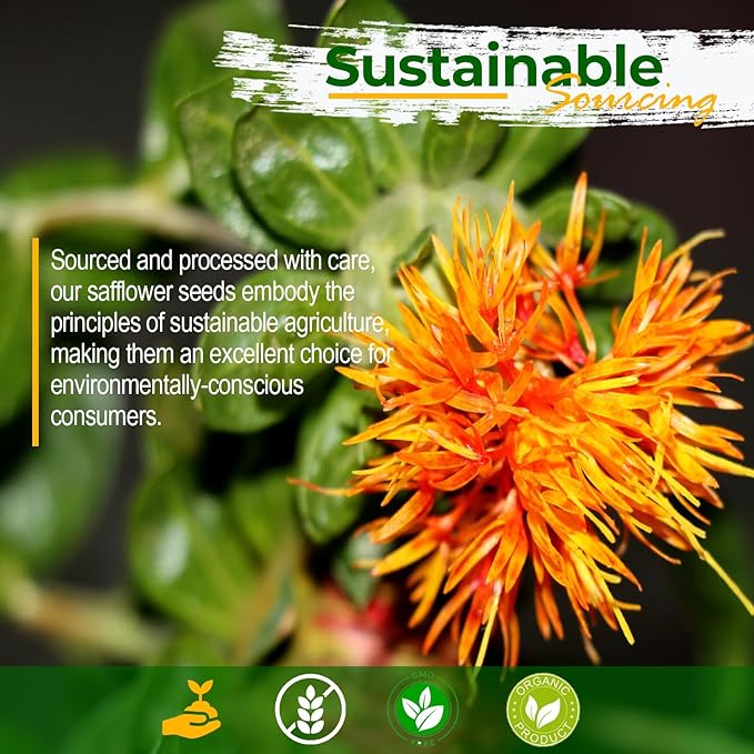 Wildlife Safflower Seed for Wildlife Bird Feeding, Non-GMO and USA Small Farm Grown, 25 lbs