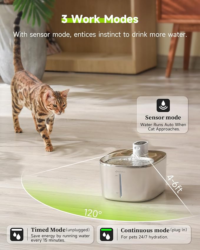Cordless Cat Water Fountain Stainless Steel 4.5L +3L Automatic Cat Feeder, 5G & 2.4G Wi-Fi Cat Food Dispenser Pet Feeder Set, Pet Dry Food, 1-10 Meals Per Day