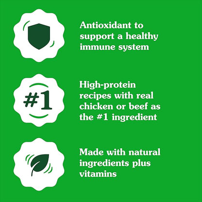 Greenies Smart Topper High Protein Wet Mix-in for Dogs, Chicken, Green Beans, and Sweet Potatoes Recipe & Beef, Peas, and Carrots Recipe Variety Pack, 8 Trays of 2oz.