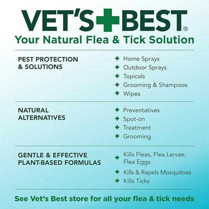 Vet’s Best Flea & Tick Home Spray for Dogs – Plant-Based Flea and Tick Treatment with Cotton Spice Scent – Indoor Flea Spray for Dogs – Made in USA Flea Control for Home Use – 32 oz