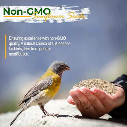 Wildlife Sunflower Hearts & Chips for Bird Feeding and Wildlife Bird attracting, Non-GMO and USA Grown, 25 lbs