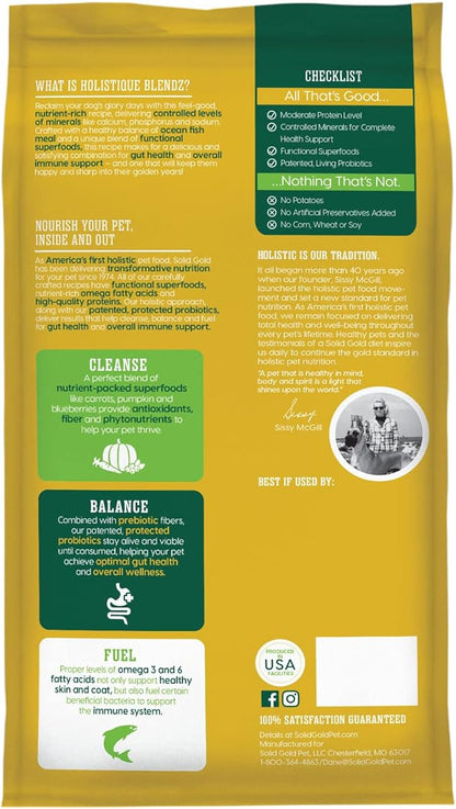 [Solid Gold] Whole Grains, Oatmeal, Pearled Barley, & Fish