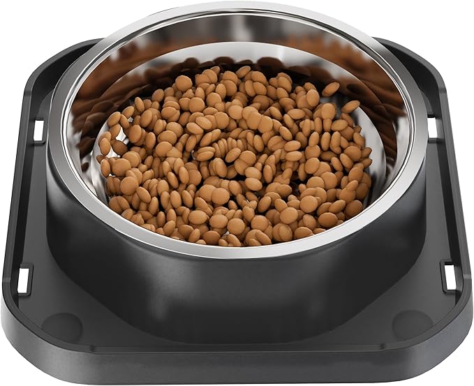 Stainless Steel Dog Bowls, Spill Proof Basic Dogs Bowls for Small Dogs Cats, 2 Cup Dog Food and Water Bowl, Non-Slip Puppy Feeder, Cat Bowl for Feeding Water - Starry Gray