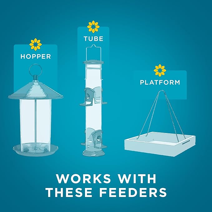 Audubon Park Waste Free Wild Bird Seed, No Mess Bird Food for Outside Feeders, 15-lb. Bag