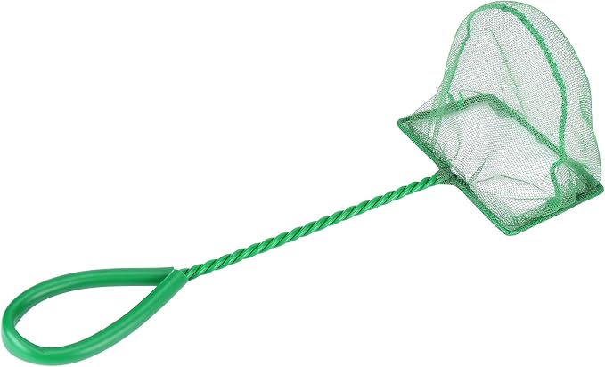 2 Pcs Aquarium Fish Net, 4 inches Fine Mesh Quick Catch Fish Net for Fish Tank Betta Fishing Net