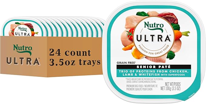 [Nutro] Chicken, Lamb & Whitefish 3.5 oz. Trays (24 Count, Pack of 1)