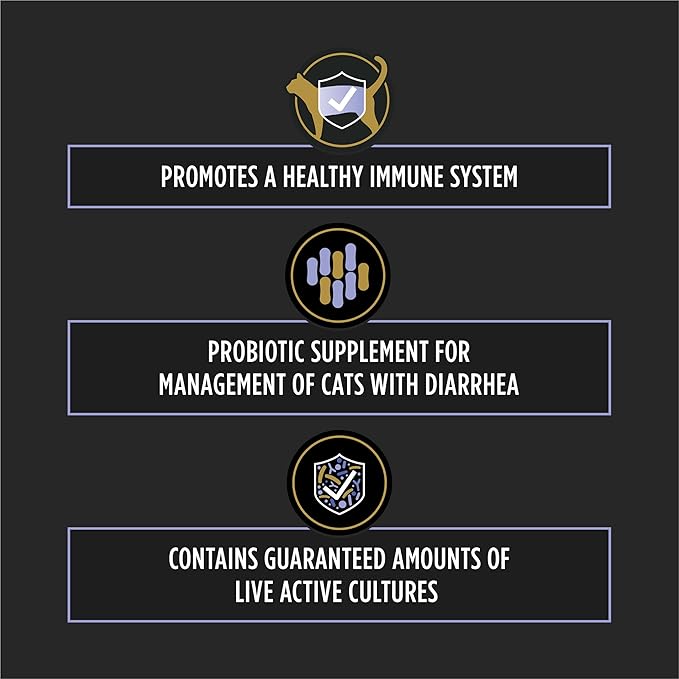 Purina Pro Plan Veterinary Supplements FortiFlora Probiotics for Cats for Digestive Gut Health and Diarrhea - 30 ct. Box