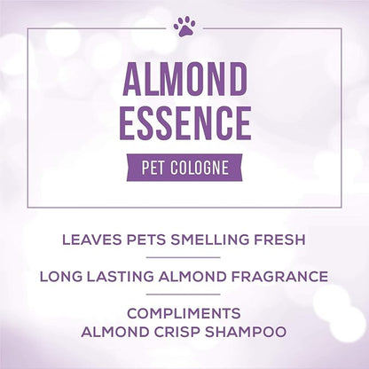 Nature's Specialties Dog Cologone 8 oz. Bundle - Almond Essence Cologne, Almond Scent, Ready to Use, Finishing Spray + Island Coconut Mist, Pina Coloda Scent, Ready to Use, Finishing Spray