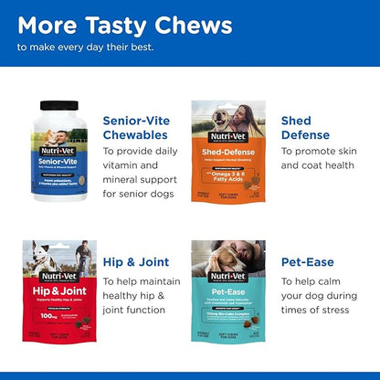 Nutri-Vet Multi-Vite Chewables for Adult Dogs, Daily Multivitamin & Mineral Supplement for Overall Health, Immune Support, and Balanced Nutrition, 180 Count