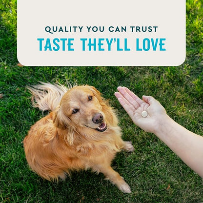 VetIQ Hip & Joint Health Supplement for Dogs, with Glucosamine, Chondroitin & MSM, Chewable Tablets for Dogs, Chicken Flavor, 60 Count