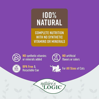 Natures Logic NL00106 Rabbit Feast Canned Feline Food, One Size