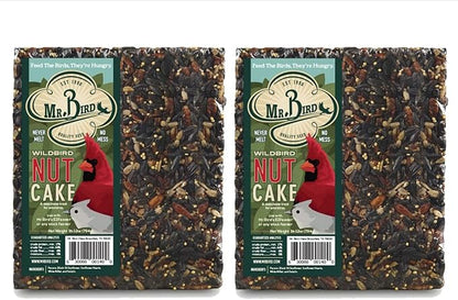 2-Pack of Mr. Bird WildBird Nut Cake XL Wild Bird Seed Cake 1 lb. 12 oz.