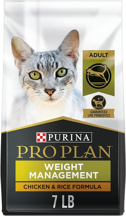 Purina Pro Plan Weight Control Dry Cat Food, Chicken and Rice Formula - 7 lb. Bag