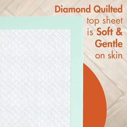 Caring Disposable Underpads, Pet Pee Pads for Potty Training, Heavy Absorbency, 36 x 36 in, 20-Pack