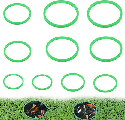 10 Pcs Fish Feeding Rings Set 5 Sizes of Aquarium Floating Plant Ring Foam Fish Feeder Rings Round Feeder Ring-Floating Plant Ring for Fishes, Floating Plants
