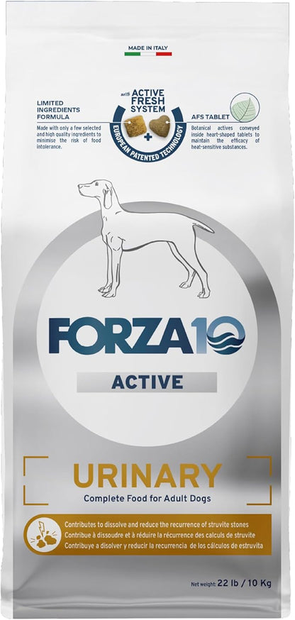 Forza10 Active Urinary Care Dog Food - 22 Pounds, Limited Ingredient Dry Dog Food for Urinary Support, UTI and Struvite Stone Management with Fish Protein & Cranberry, Fish Flavor