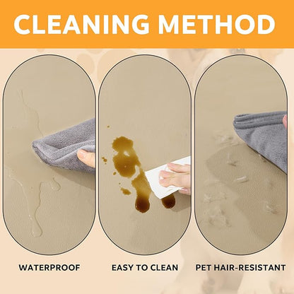 HOMBYS Pet Hair Resistant Dog Blanket, 70"x30" Waterproof PU Surface & Soft Velvet, Reversible Couch Cover for Furniture, Sofa Protector, Machine Washable Kennel Bed Blanket for Large Dogs & Cats