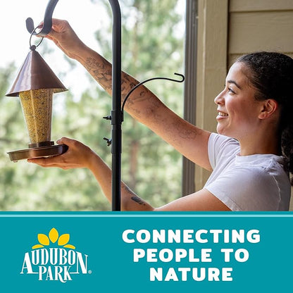 Audubon Park Waste Free Wild Bird Seed – 12 lb. No Mess Blend with Sunflower Hearts & Peanut Pieces – Bird Food for Outside Feeders